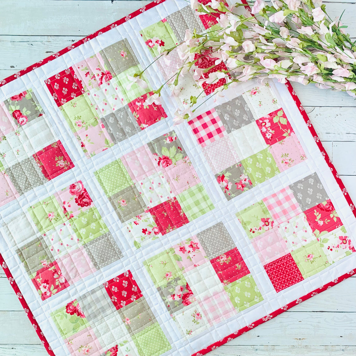 Mini Nine Patch PDF Pattern – Sweet Daisy Quilt Shoppe