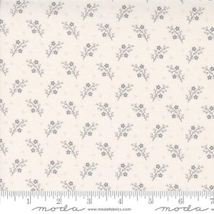 Itty Bitty Backgrounds - Grey on White Blooming Branches