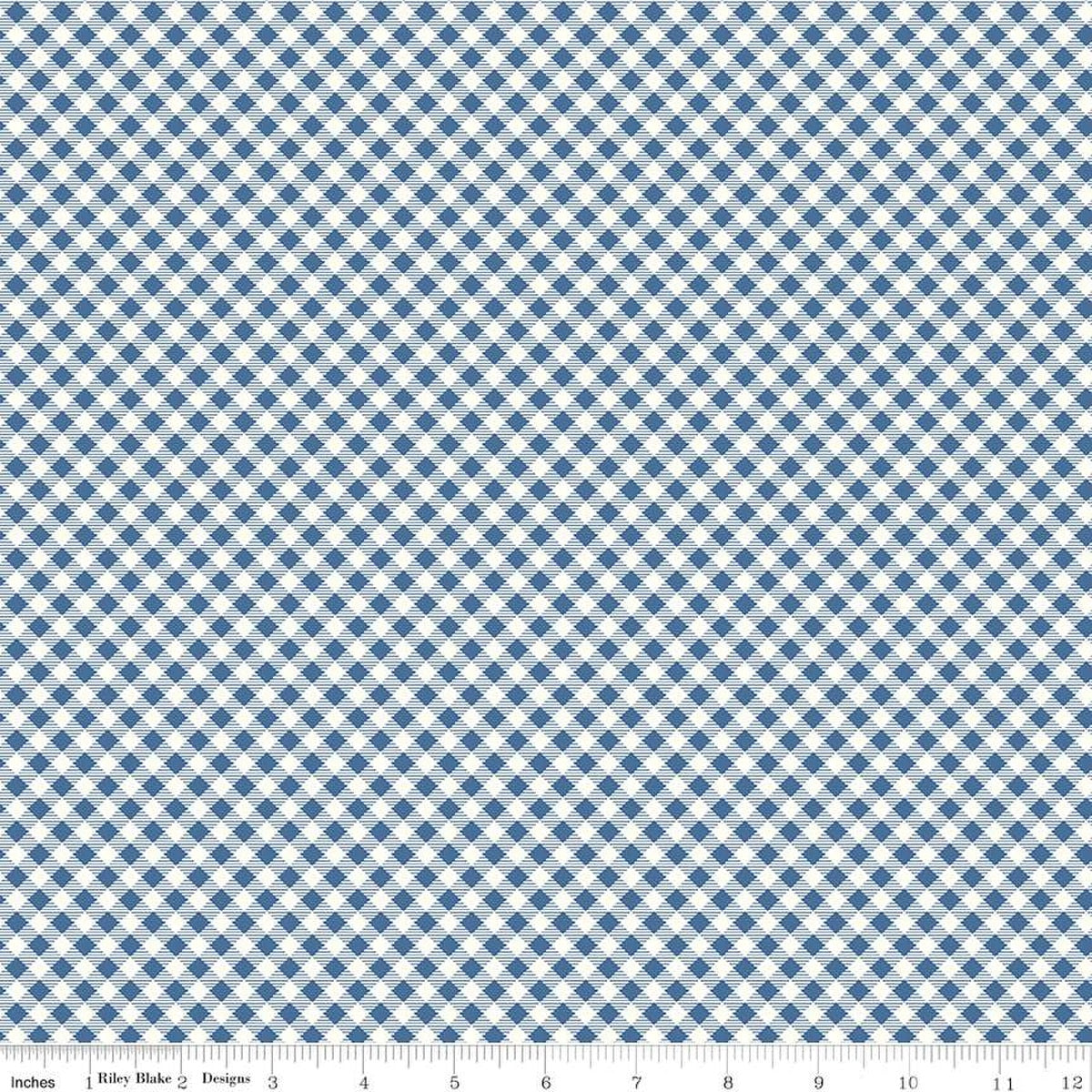 Bee Ginghams - Denim Carolyn