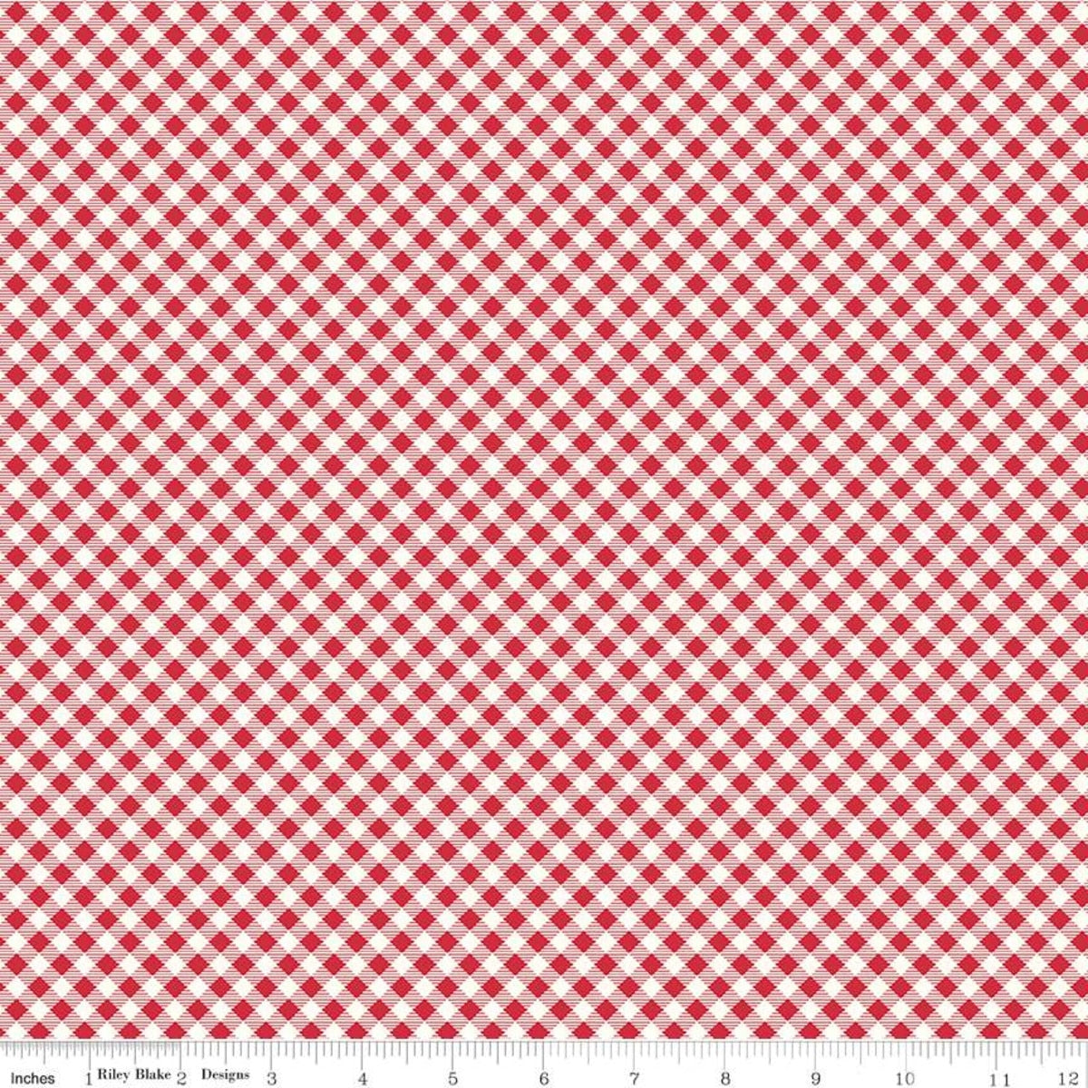 Bee Ginghams - Red Carolyn