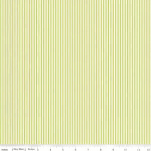 Picnic Florals - Green Stripe