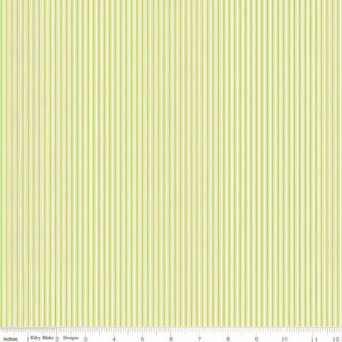 Picnic Florals - Green Stripe
