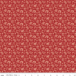Magical Winterland - Barn Red Tonal