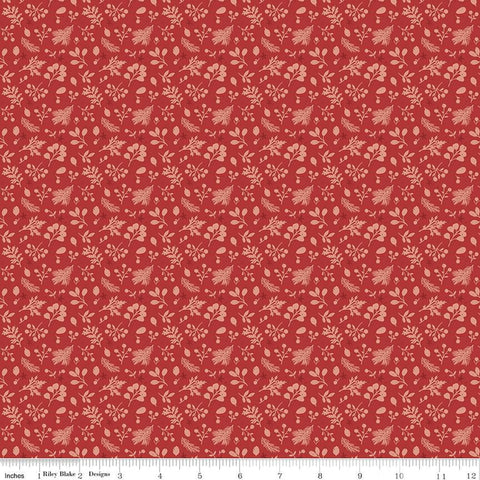 Magical Winterland - Barn Red Tonal