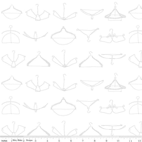 Press On - White Wire Hangers