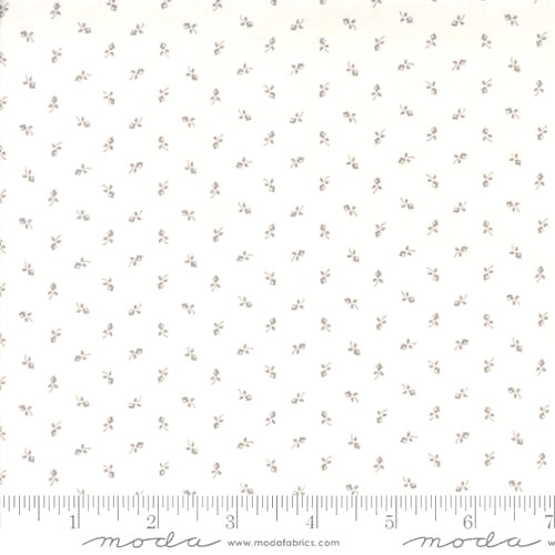 Itty Bitty Backgrounds - Grey on White Tiny Buds