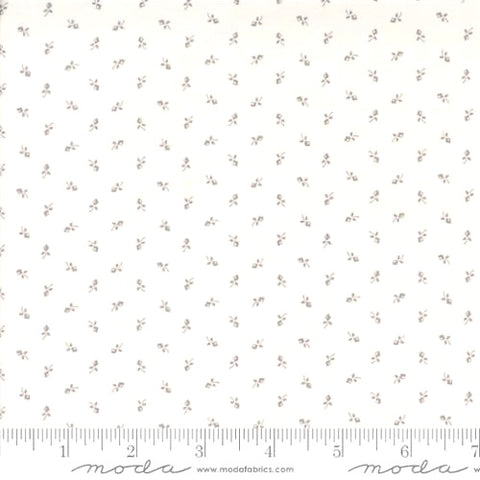 Itty Bitty Backgrounds - Grey on White Tiny Buds