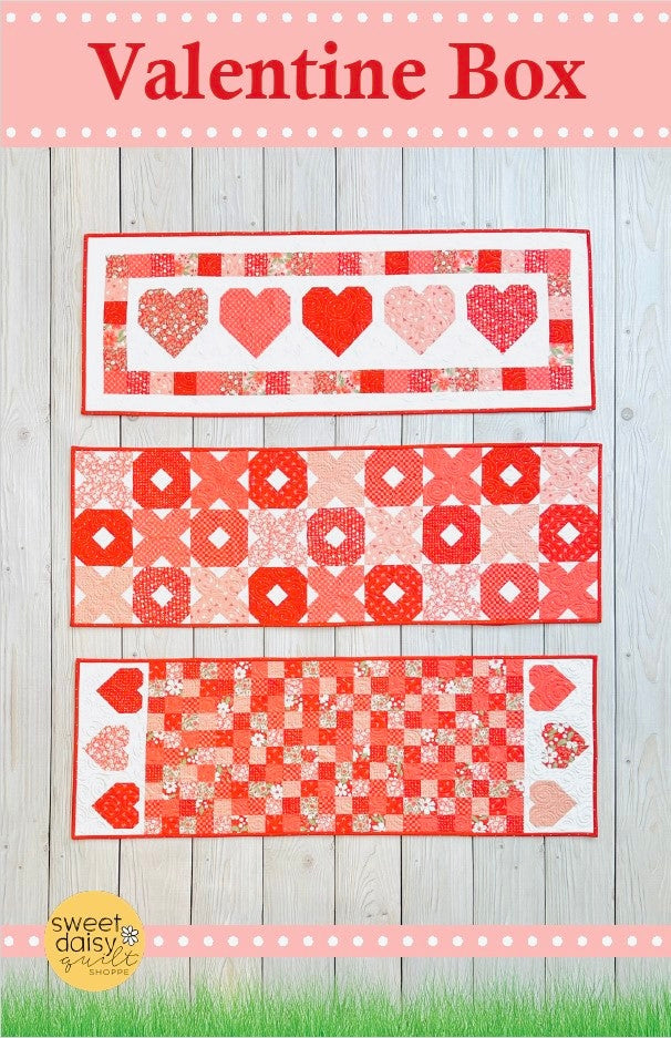 Box With Paper Pattern Valentine Box Paper Pattern – Sweet Daisy Quilt Shoppe