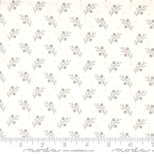 Itty Bitty Backgrounds - Grey on White Blooming Branches