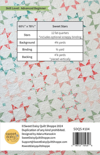 Sweet Stars Quilt Kit - Tango