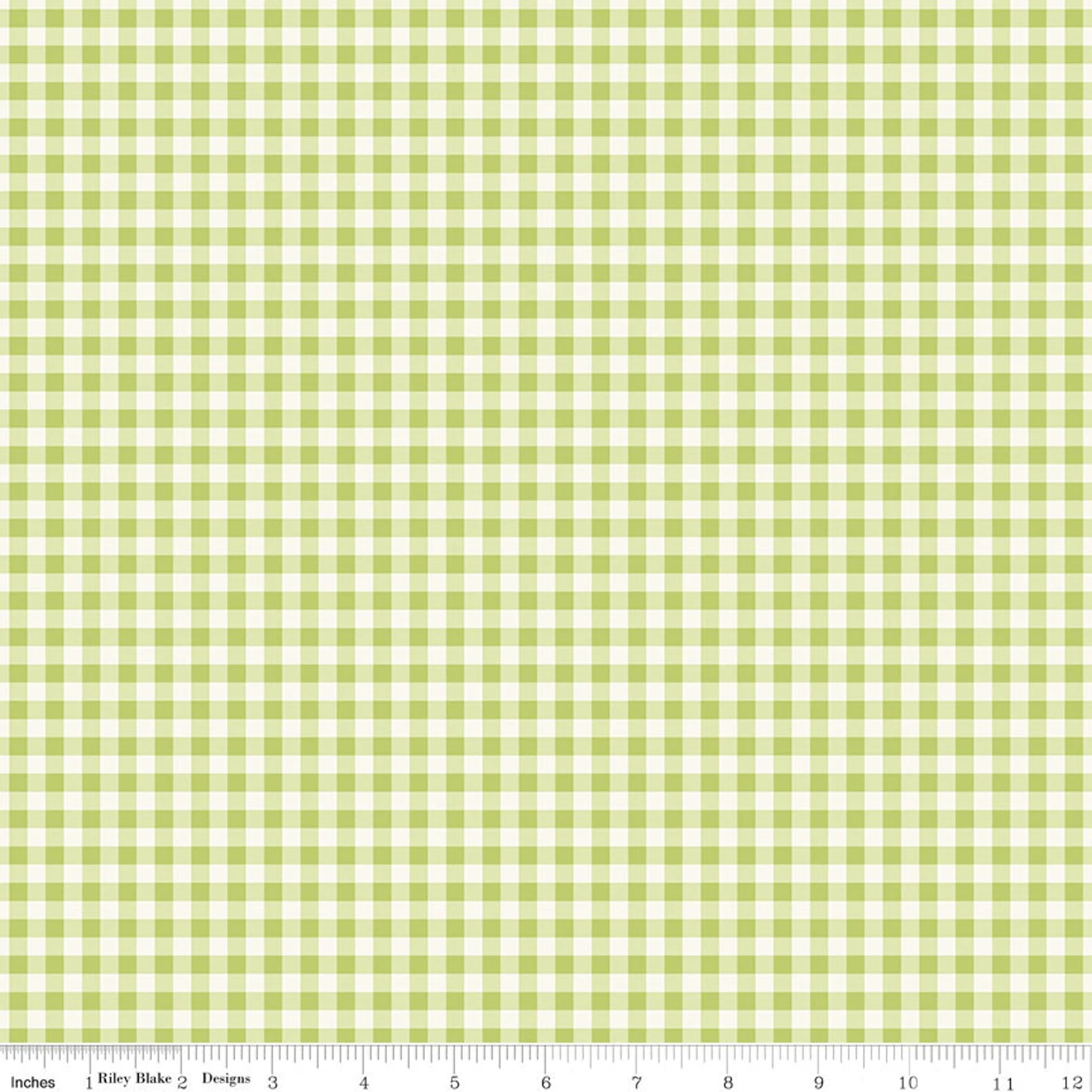 Picnic Florals - Green Gingham