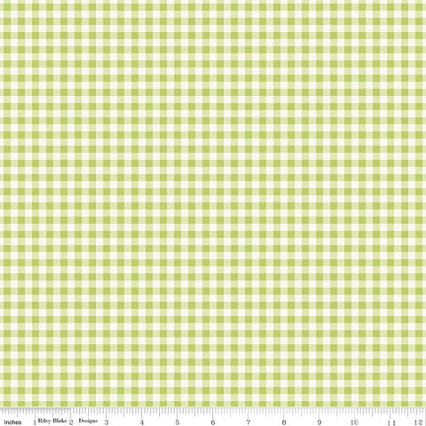 Picnic Florals - Green Gingham