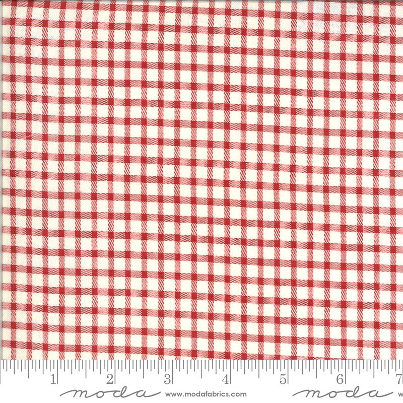 Roselyn - Ivory/Red Gingham