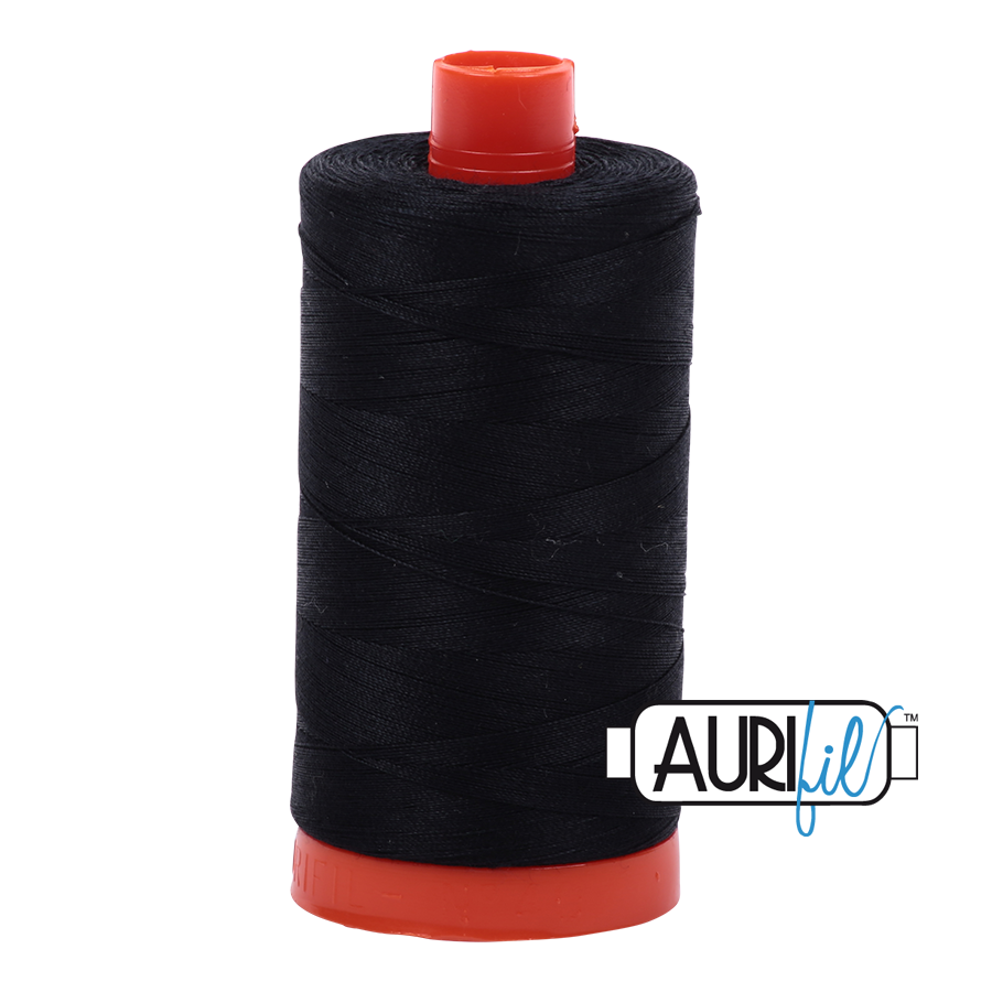 Aurifil 50 wt Thread - 2692 Black
