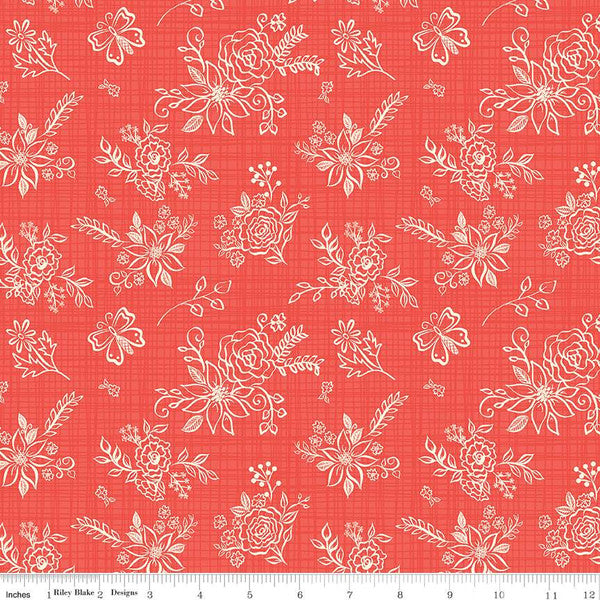 Gingham Cottage - Red Tonal
