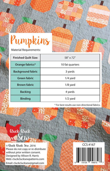 Pumpkins Paper Pattern