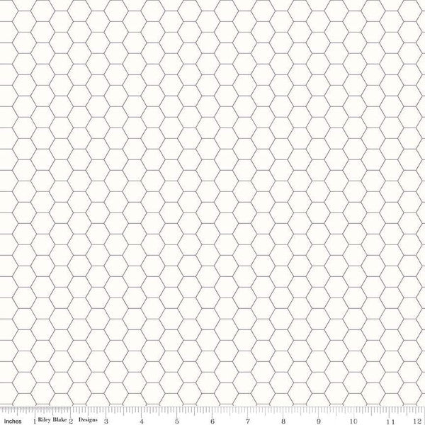 Bee Backgrounds - Gray Honeycomb