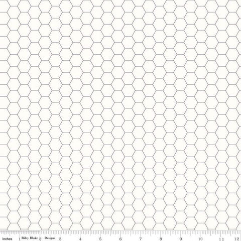 Bee Backgrounds - Gray Honeycomb