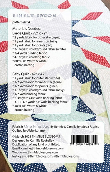 Simply Swoon Paper Pattern